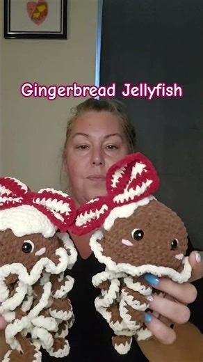 Crochet Jellyfish - Gingerbread Edition!