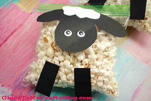 Popcorn Sheep Craft Idea For Kids