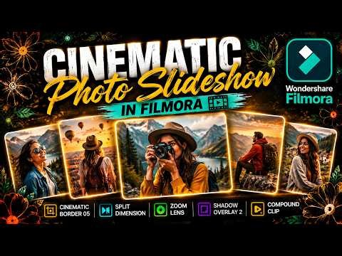 Create a Cinematic Photo Slideshow in Filmora 15 | Easy Step-by-Step Tutorial