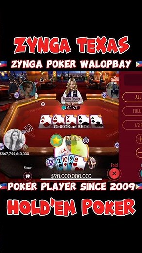 Straight $3.6T Zynga Texas Hold’em Poker #pokergame #zynga #zyngapoker