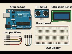 Basic Arduino Project: Ultrasonic Distance Sensor with LCD Display