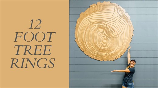 Craft giant wooden tree rings for stunning woodworking projects