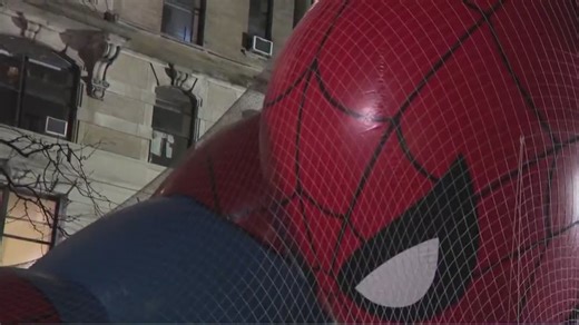 Macy’s Thanksgiving Day Parade preparations underway on the Upper West Side