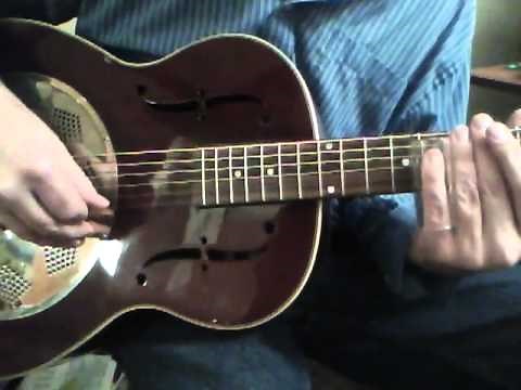 Allman Bros. "One Way Out" riff Slide Dobro Guitar Lesson