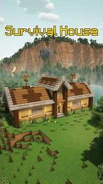 Minecraft Survival House Tutorial | Easy Starter Base