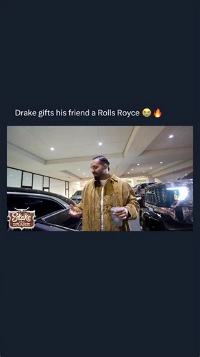 Dark Humor on Instagram: "Drake gifts a Rolls Royce to his friends 🤑 W for Drake and Stake"