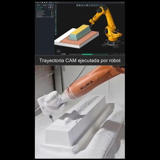 5-axis robotic milling of foam prototypes 🤖 #PoweredByENCY