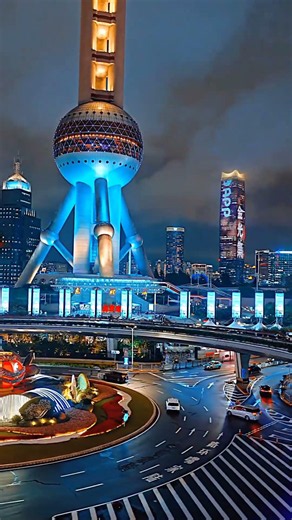 Shanghai's Bund Night View: The Glittering Heart of the Oriental Wall Street Along Huangpu River