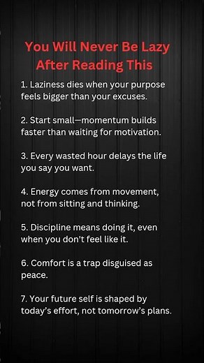 7 Powerful Ways to Overcome Laziness and Boost Productivity Every Day #facts #motivation #shorts