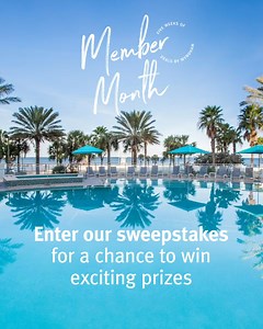 Enter our sweepstakes! 10 lucky members will win exciting prizes—from trips and exclusive fan experiences to Wyndham Rewards points! https://www.wyndhamhotels.com/wyndham-rewards/hotel-deals/member-month?cid=SO:jcfqna4wb3gire5#week-3 *Restrictions apply | Wyndham Rewards