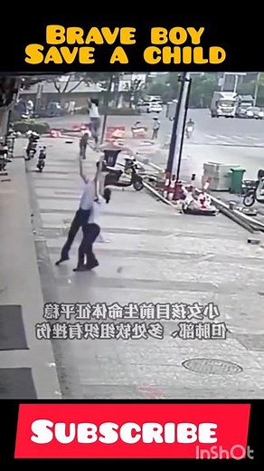 Brave Boy Saves Drowning Child in Heroic Act #respect #shorts #humanity