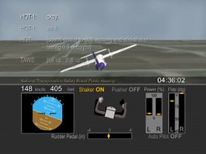 ATR-42 aircraft accident animation, Lubbock, Texas, January 2009