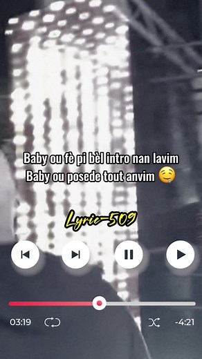 Bel intro par Medjy Enposib #medjyenposib #lyric509 #forfun #tiktokusa🇺🇸 #tiktokfrance #hmi #mizikayisyen #tiktokhaiti #wontouyopralfini