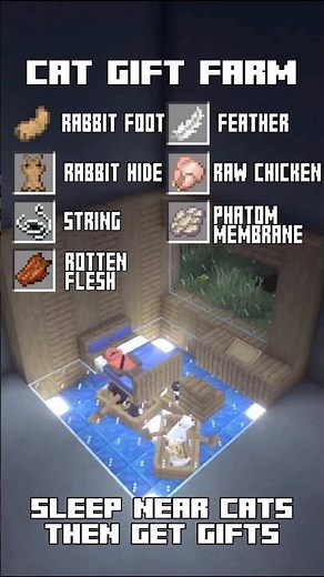 How to Build an Aesthetic Cat Gift Farm in Minecraft