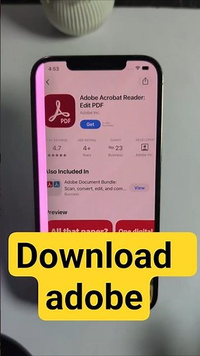 iPhone Download adobe acrobat reader edit pdf #AdobeAcrobat #PDF #iPhone #iOS #AppStore #Tutorial