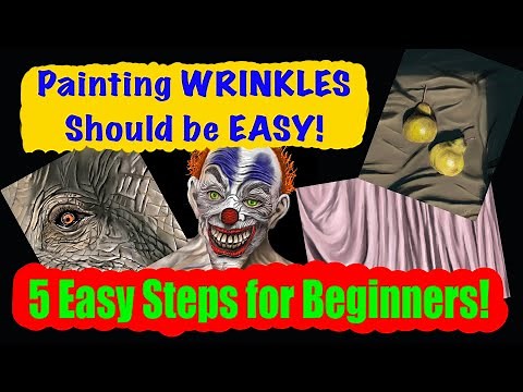 How to Paint Realistic Wrinkles like a Pro in Just 5 Steps! #Beginners #Painting