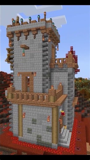 This Castle is Perfect for Fall #minecraft #shorts #minecraftindia