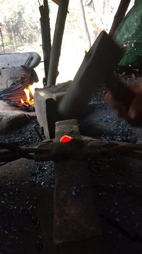"Crafting with Fire: The Blacksmith's Journey!"#medievalblacksmith #shortsviral