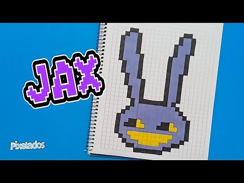 COMO DIBUJAR A JAX DE THE AMAZING DIGITAL CIRCUS EN PIXEL ART - PIXELADOS