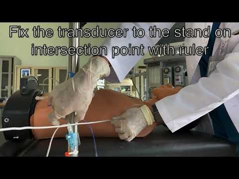 Arterial line zeroing