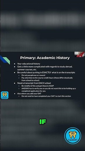Type Your Transcript Course EXACTLY: Don't Mess Up for AADSAS Dental School Application!