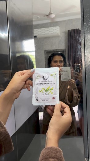 1K views · 17 reactions | No side effects. No chemicals. Only pure herbal results!   100% Grey Coverage  Silky shine & smooth texture  Long-lasting, natural look See why thousands trust Craftherbbs Herbal Hair Color for clean, natural beauty. ✨ | CRAFTherbbs | Facebook