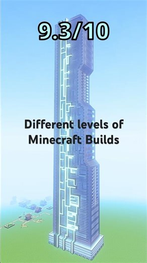 Different Levels of Minecraft Builds 🤯 #shorts #minecraft