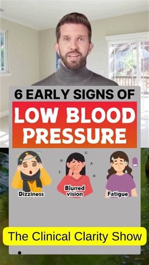 6 early signs of low blood pressure #healthy #healthcare #healthtips #lowbloodpressureSigns