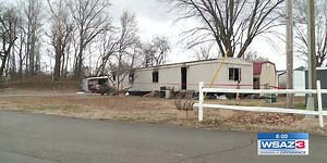 Mobile home severely damaged in fire
