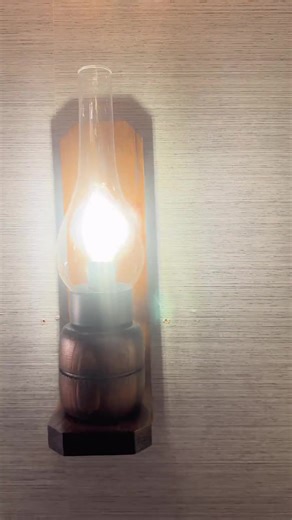 Rustic Wood Lantern Wall Sconce, Oil Lamp Style Wall Light, Boho Farmhouse Bedside Lamp, Vintage Look Lighting, Handmade Light Fixture - Etsy