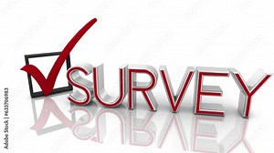 Survey Response Data Research Questions Answers Check Mark Box 3d Animation