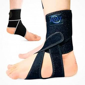 AFO Foot Drop Brace for Walking + Ankle Support Brace, Drop Foot Brace Providing Foot Drop Support For Men and Women, Adjustable For Walking with Shoes and Barefoot.(left)