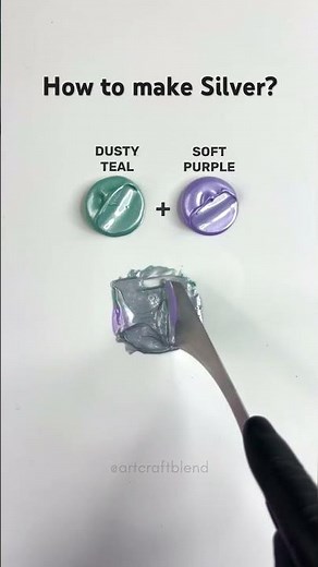 How to make Silver? #colormixing #colortheory