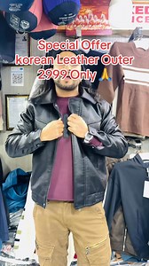 7.1K views · 53 reactions | special offer new model korean leather jacket 2999 only size l xl xxl contact us 9861700213 for more details @bhai bhola @Asmita Gautam @New page14 #chinocollection #viral #basantapur_durbar_square #leatherjacket | Chino Basantapur | Facebook