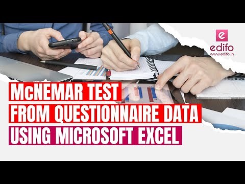 McNemar Test from questionnaire data using Microsoft Excel.