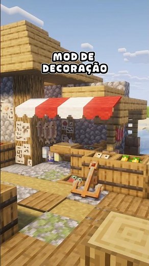 How to DECORATE in MEDIEVAL style! (Dusty Decorations) #minecraftmods #shorts