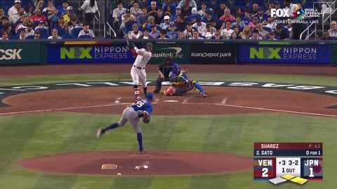 Teruaki Sato's RBI double