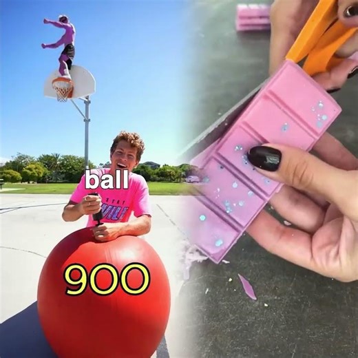 How Many Pumps Does It Take For A Yoga Ball To EXPLODE? #shorts