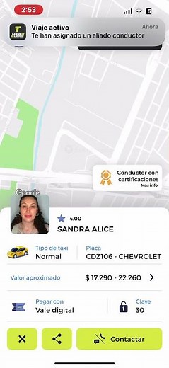 Cómo usar un VALE DIGITAL en Taxis Libres App