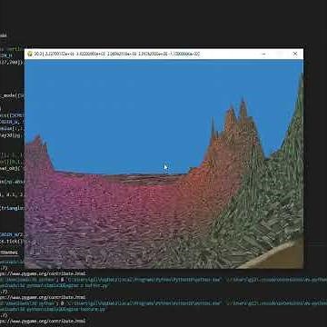 Z-buffer, wobbly texture mapping - Software 3D Engine, Python Pygame with Numba