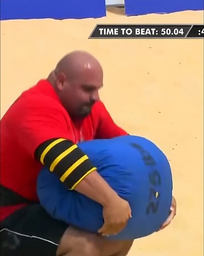 Serbia's Ervin Katona set the mark to beat and Laurence Shahlaei gave maximum effort to try and steal the Loading Race victory. | SBD World’s Strongest Man