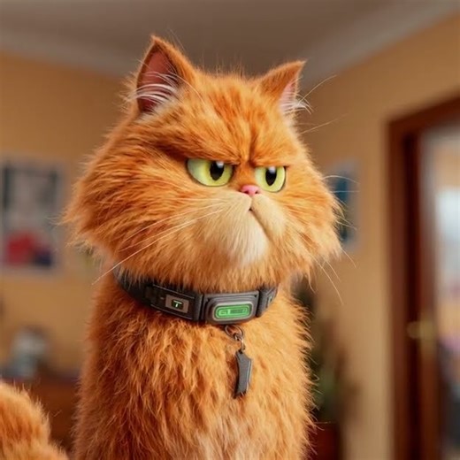 The secret agent cat feels annoyed after receiving the mission.