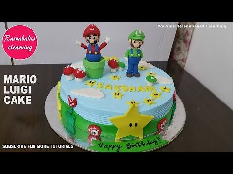 super mario bros luigi world game theme birthday cake design ideas decorating tutorial video classes