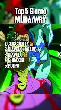 Ranking Top 5 Giorno MUDA/WRY🔥 #jjba #jojosbizarreadventure