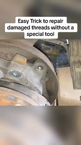 1.1K views | Easy Trick to repair damaged threads without a special tool #automotive #mechanic #cars #machine #engine #garage #brake #breakeisc #automotive #autoservices #oilchange #service | Automotiveme chanical | Facebook