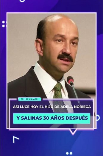 Así luce hoy el hijo de Adela Noriega y Salinas 30 años después #FelipeRangel #Famosos