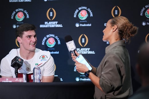 Alabama's Kalen DeBoer holds joint press conference with Indiana's Curt Cignetti before Rose Bowl