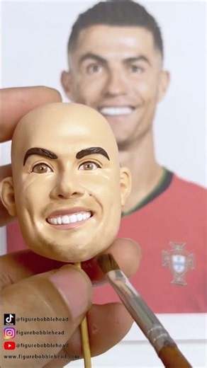 2026 FIFA World Cup Full Cristiano Ronaldo Figurine Creation Process ⚽ | Face, Hair & Body Sculpting