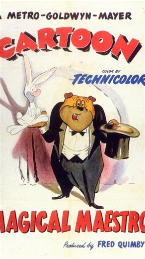 @record.collector on Instagram: "🎩✨ Magical Maestro (1952) ✨🎩 Directed by the legendary Tex Avery for MGM, Magical Maestro is one of animation’s wildest explosions of timing, music, and pure cartoon anarchy. When magician Mysto seeks revenge on opera singer Poochini (Butch the Irish Dog), he disguises himself as a conductor and uses a magic wand to sabotage the performance—transforming Poochini into everything from a flapper to a cowboy to a rabbit, all while he desperately tries to sing “Larg