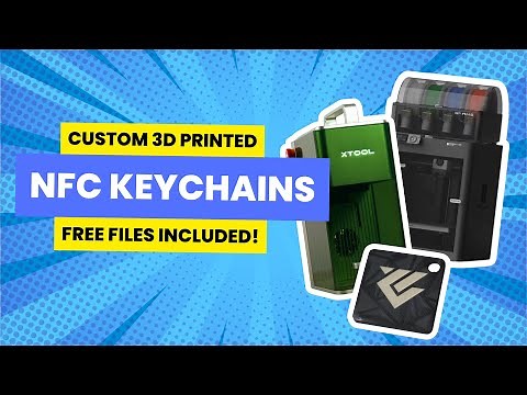 DIY NFC Keychains: Design & Print with xTool F1 and Bambu Lab P1S!